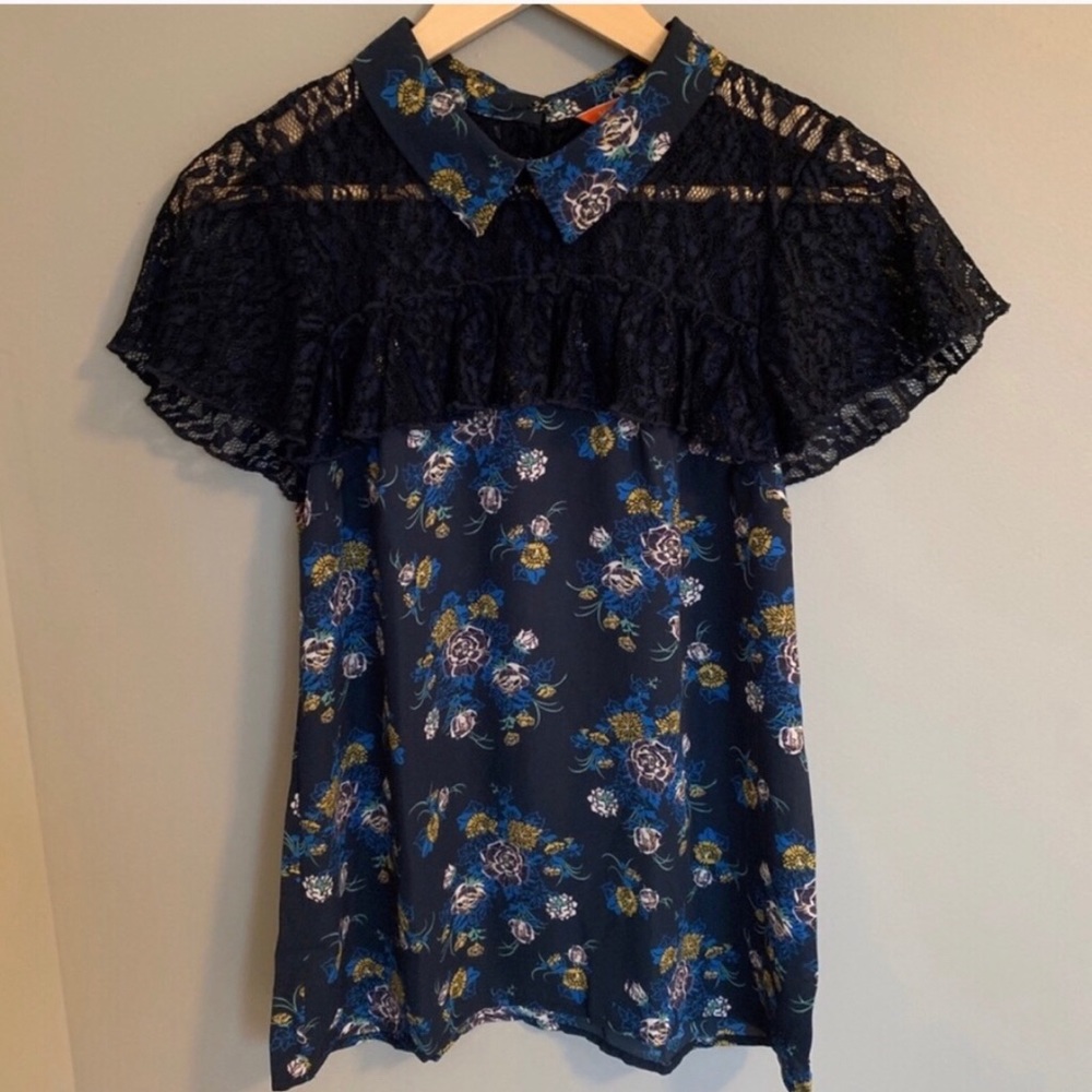 ModCloth floral print blouse